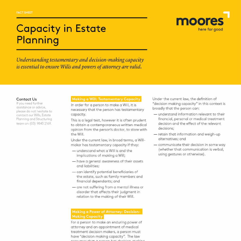 Capacity in Estate Planning