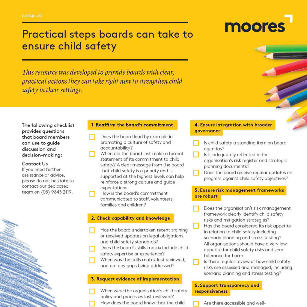 Practical steps boards can take to ensure child safety