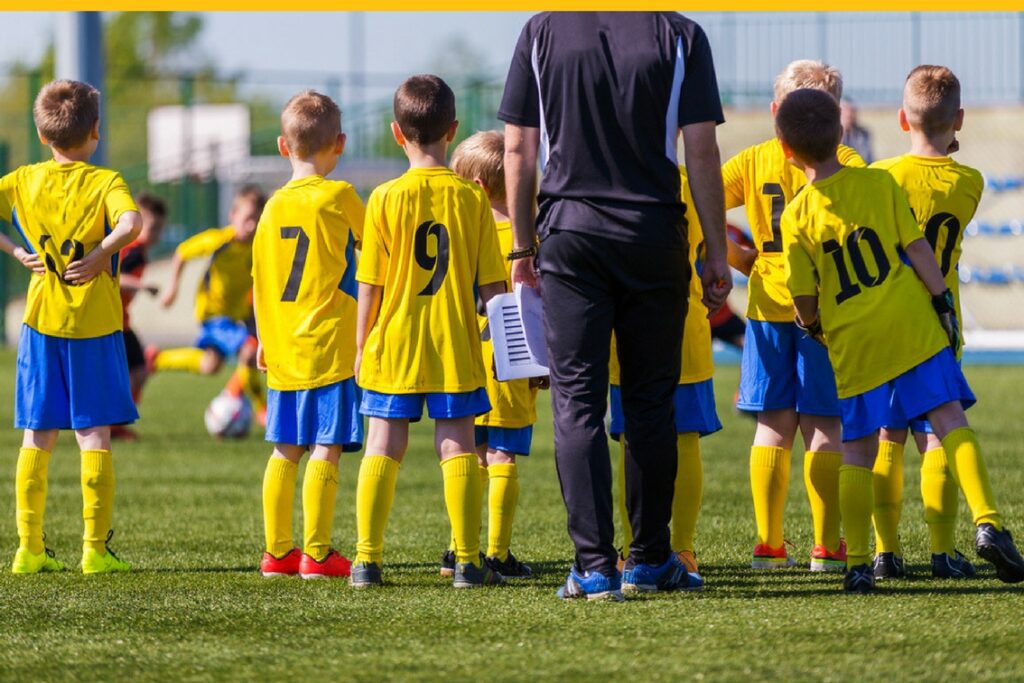 Kids playing soccer